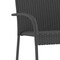 Flash Furniture 2 Pack Gray Stacking Wicker Patio Armchairs, 2PK 2-TW-3WBE073-GY-GG - alternate 2